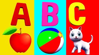 A For Apple B For Ball I Abcd Song I Abcd Rhymes I Abc Song Nursery Rhymes I Happy Bachpan [upl. by Laurentium]