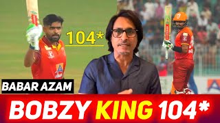 Babar Azam Bobzy King 104  Ramiz Raja  Babar Azam Batting [upl. by Gagliano]