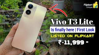 vivo T3 Lite 5G is finally here 😍  Listed on Flipkart  Live first look amp Price revealed 🔥 [upl. by Aynatan]