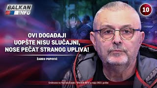 INTERVJU Žarko Popović  Ovi događaji uopšte nisu slučajni nose pečat stranog upliva 1152023 [upl. by Ahsiekyt]