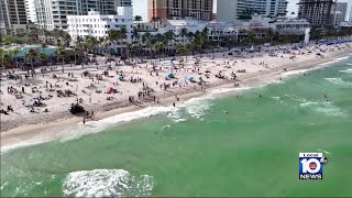 Spring Break crowds growing in Fort Lauderdale [upl. by Annaoi]