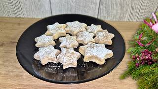 Rahmplätzchen ohne Zucker  Nur 3 Zutaten Aus der🎄Bäckerei 172 [upl. by Teplica116]