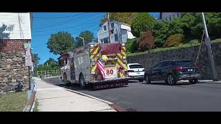 Tarrytown NY upclose  emergency vehicles on the move September 10 2024 [upl. by Aretse]