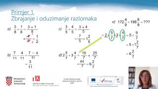 Matematika 7r OŠ  Zbrajanje i oduzimanje racionalnih brojeva 1dio [upl. by Olnee]