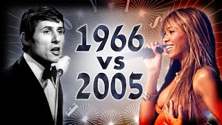 Eurovision Competition  1966 vs 2005 [upl. by Peddada]