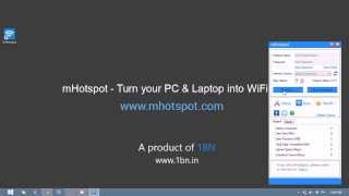 mHotspot Version 74 Free WiFi Hotspot Software for Windows [upl. by Wickner]