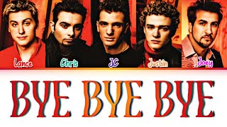 NSYNC  Bye Bye Bye Color Coded Lyrics [upl. by Halet]