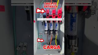 Como se conecta un disconnect trifasico disconnect trifasicopanel eléctrico [upl. by Elyr304]