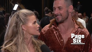 Danny Amendola Witney Carson on DWTS fans recreating their viral leg lift at home [upl. by Georg14]