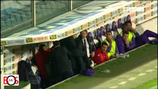 Fiorentina coach Delio Rossi attacks Adem Ljajic [upl. by Ynnej]