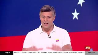 Leopoldo López mintiendo sobre las elecciones de 2024 en Venezuela [upl. by Tonia]