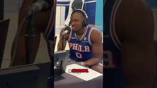 Tyrese Maxey on Playing With Paul George 76ers nba basketball trusttheprocess [upl. by Lotti697]