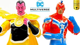 DC Multiverse Gold Label Sinestro amp Commander Steel Review [upl. by Brianna130]