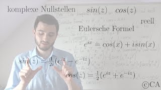 Komplexe Nullstellen von sin und cos komplexe Analysis Funktionentheorie [upl. by Nehcterg470]