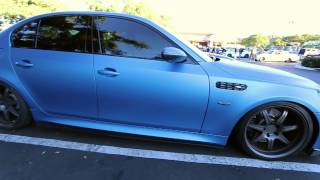 BMW E60 M5 Matte Blue Full Wrap [upl. by Anima]