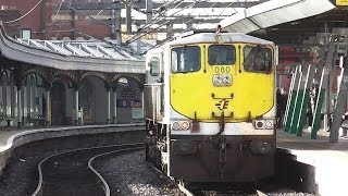 IE 071 Class number 080 Light Engine  Connolly Station [upl. by Bernj]