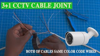 31 CCTV Cable Joint properly Same color code wire 31 CCTV camera cable joint  Part 1 [upl. by Drucie]