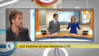 TV3  Els Matins  Avui sestrenen els nous Telenotícies de TV3 [upl. by Ahras]