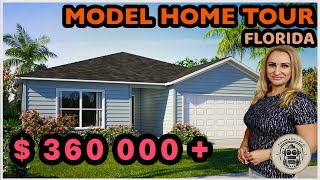 Nice house for 360000 New construction Model home tour Palm Coast Florida [upl. by Aitnecserc]