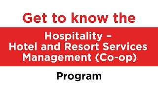 Fanshawes Hospitality – Hotel and Resort Services Management Coop Program [upl. by Dalston]