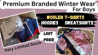 Winter Wear for Boys  Premium Branded  Sweatshirt  Woolen Tshirts  Hoodies for Children [upl. by Xet]