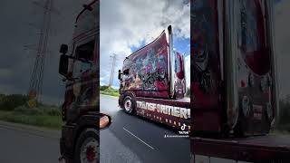 Transports Beau Transformers Scania Longline Credits carandtruckdetails scaniav8power scania v8 [upl. by Sirah]