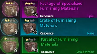 Opening 27 Furnishing Aptitude Crates  No Commentary  New World  Information in Video Description [upl. by Bronwen]