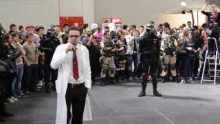 TorinoComics 2013  Umbrella Corp Italian Division Cosplay [upl. by Cameron]