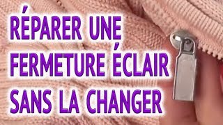 👍 Comment réparer une fermeture éclair sans la changer ✂️❤️Cours de couture [upl. by Akinaj337]