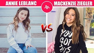 Who is The Best Annie LeBlanc Vs Mackenzie Ziegler  Musically amp TikTok Compilation [upl. by Rhines898]