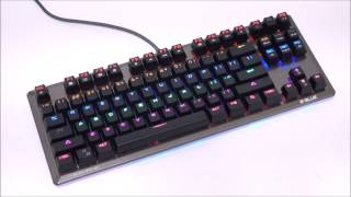 EBlue Mechanical Keyboard quotK727quot  LED Function [upl. by Dorothi]