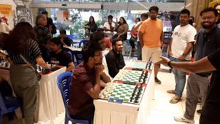 Gajendra Kumar  Chess Simul at Merwans  Bangalore Chess Club [upl. by Isabel]