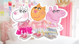 Preppy candy cat has a sleepover Ep 1 of Preppy Peppa Pig series🌸⚡️😋 Preppy Lorax [upl. by Sierra]