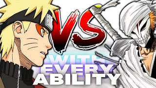 Naruto vs Ichigo With EVERY Ability In Their Verse [upl. by Nozicka]