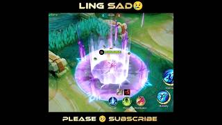 GLOBAL LING SAD 😢 MONTAGE GLOBAL LING SAD 😢mlbb shorts [upl. by Yentirb]