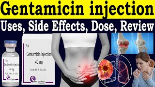 Gentamicin injection kis kaam aata hai  Gentamicin injection 40 mg Uses  Side Effects Dose [upl. by Einahc]