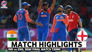 India vs England T20 World Cup Match Highlights  T20 World Cup 2024  IND vs ENG Highlights 2024 [upl. by Oeramed]