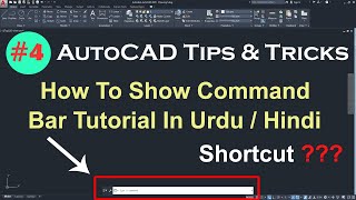 How To Show Command Bar In AutoCAD 2020 In Urdu  Hindi  Command Bar Is Not Showing In AutoCAD [upl. by Carnes]