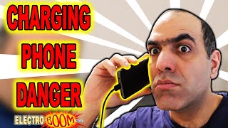 Is Talking on CHARGING CELLPHONE Bad ElectroBOOM Crew EXPOSED REUPLOAD of LATITY004 [upl. by Adeehsar]