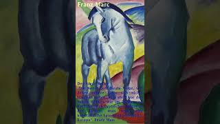 Franz Marc einer der bedeutendsten Maler des deutschen Expressionismus quotDer blaue Reiterquot [upl. by Rush]