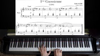 Erik Satie  Gnossienne No1  Piano Tutorial [upl. by Nellek]