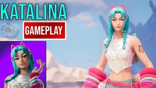 New Katalina Skin Gameplay Fortnite [upl. by Schnur]