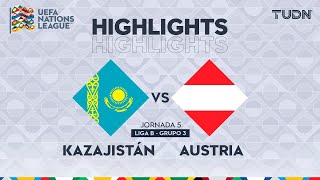 HIGHLIGHTS  Kazajistán vs Astria  UEFA Nations League 2024  TUDN [upl. by Dumah635]