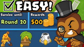 Professor Evil Today Easy Challenge BTD Battles [upl. by Uzzial]