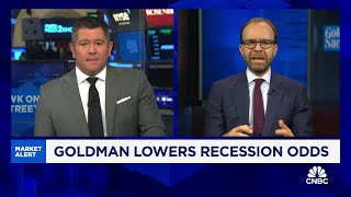 Goldman lowers recession probability to 20 [upl. by Amiaj703]