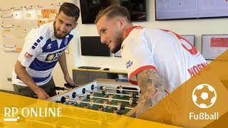 Vor Derby Fortuna gegen MSV Duisburg Kurzverhör am Kickertisch [upl. by Sexton]