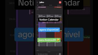 Notion Calendar disponível para Android ✨🤖 notion notionapp notioncalendar notionupdate [upl. by Aneroc]