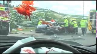 accident routier attention video choc [upl. by Bertolde]