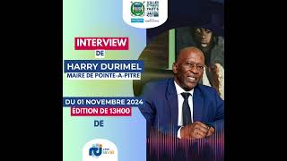 Interview du Maire de PointeàPitre Harry DURIMEL dans lédition de 13h00 de RCI du 011124 [upl. by Mort]