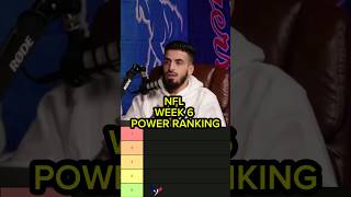 NFL Week 6 Power Ranking nfl nflfootball shorts [upl. by Obmar]